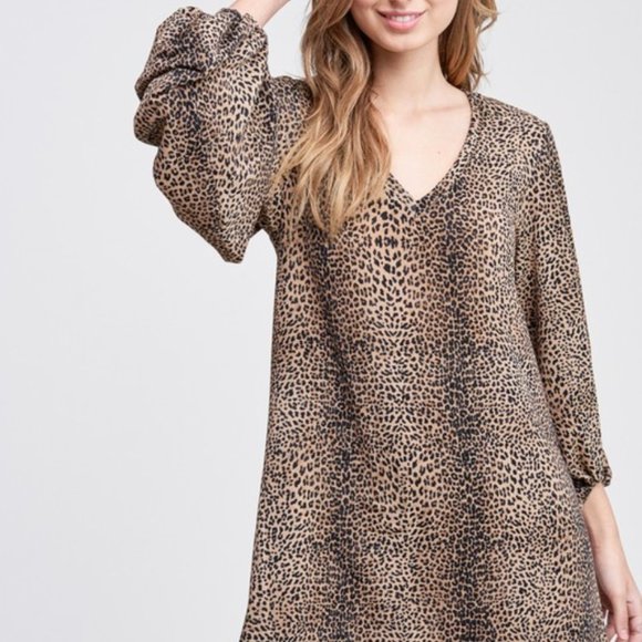 Wild Life Cheetah Print Dress - Picture 1 of 3